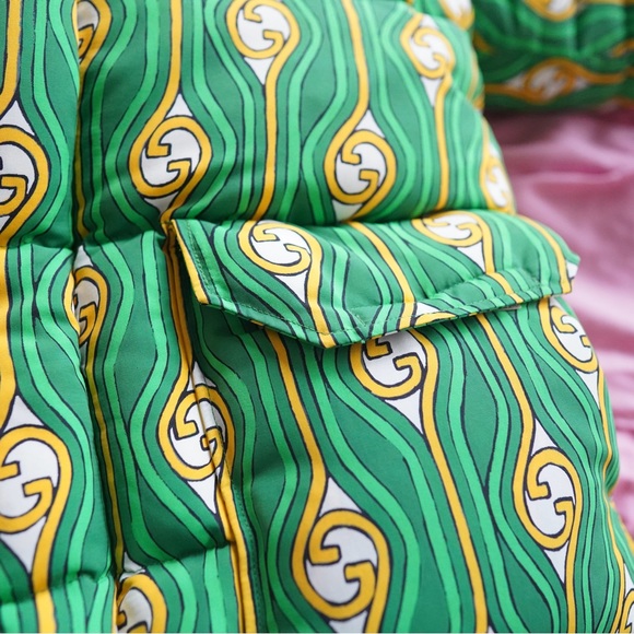 Gucci Green and Yellow Patterned Jacket - Picture 4 of 13